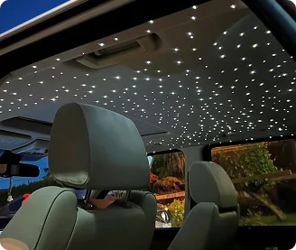 Purple dash lighting